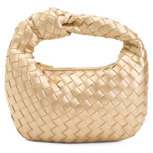 Urban Expressions Woven Knot Clutch - Gold